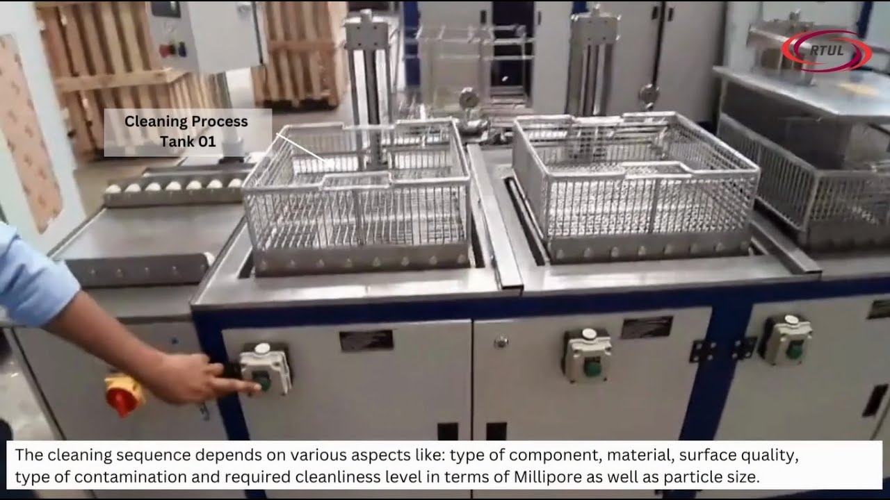 Ultrasonic cleaning demonstration, Industrial Ultrasonic Cleaner